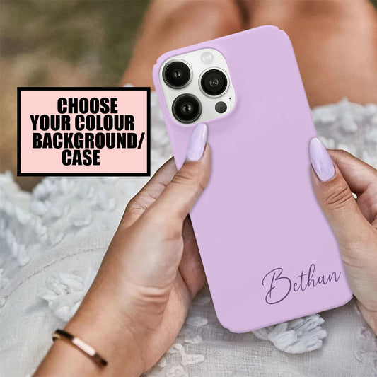 Mini Script Name 'Choose Your Colour' Personalised Monogram Case