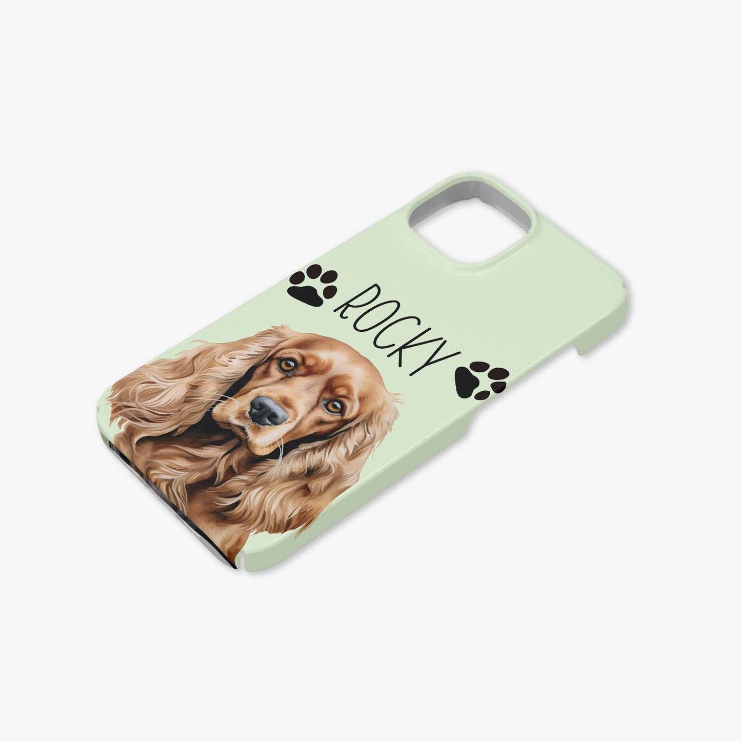 Cocker Spaniel Dog Name Choose Your Colour Case