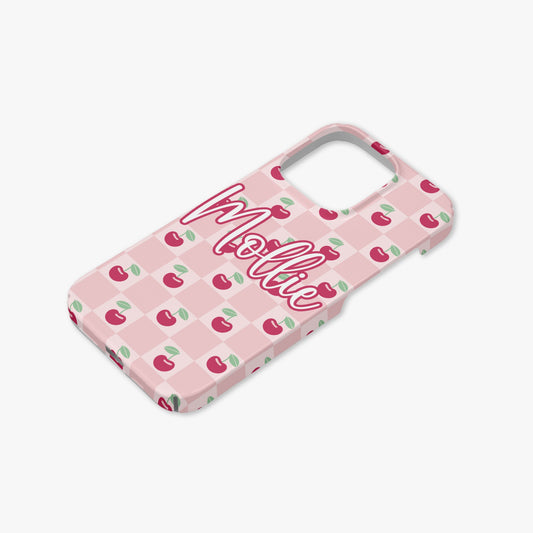 Coquette Cherry Baby Checked Case