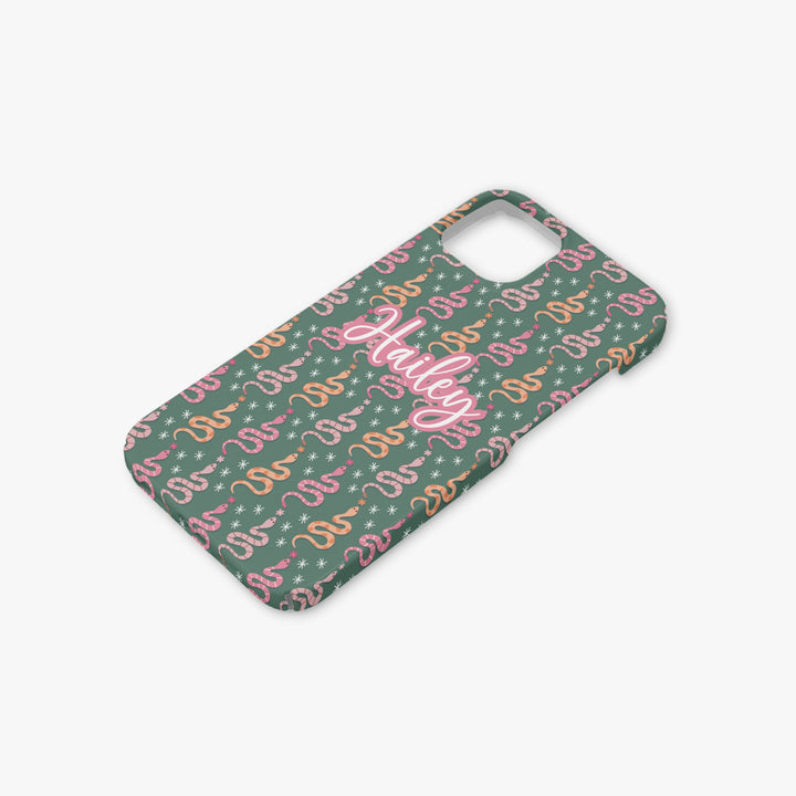 The Green Western Snake Personalised Case