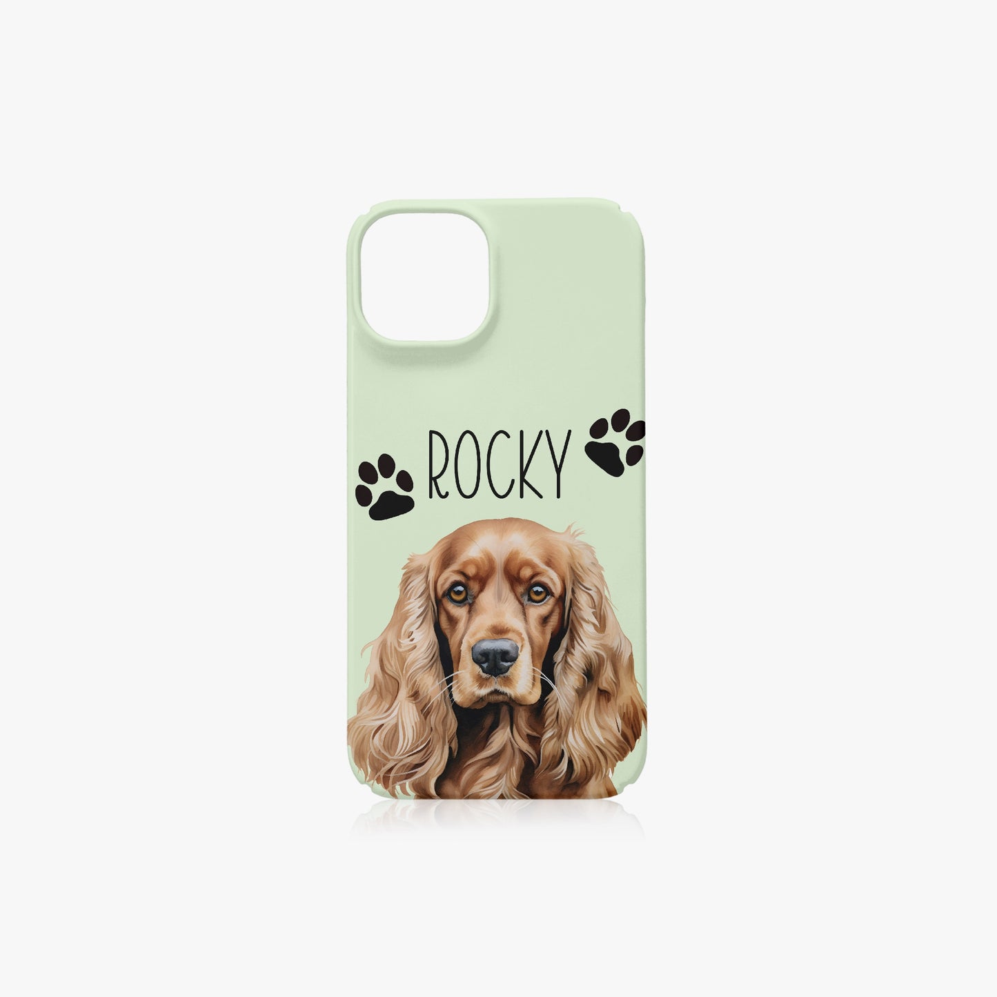 Cocker Spaniel Dog Name Choose Your Colour Case