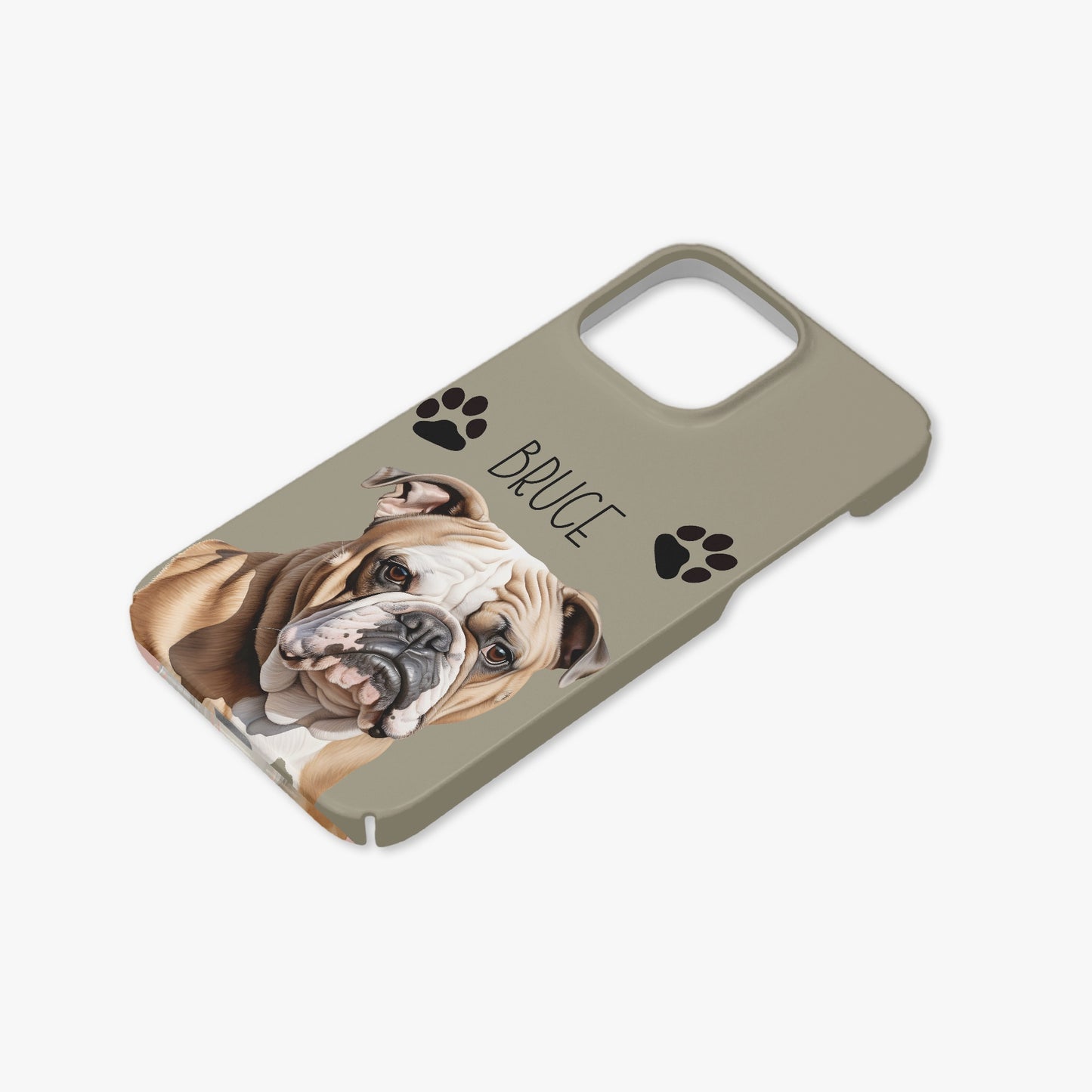 British Bulldog Dog Name Choose Your Colour Case