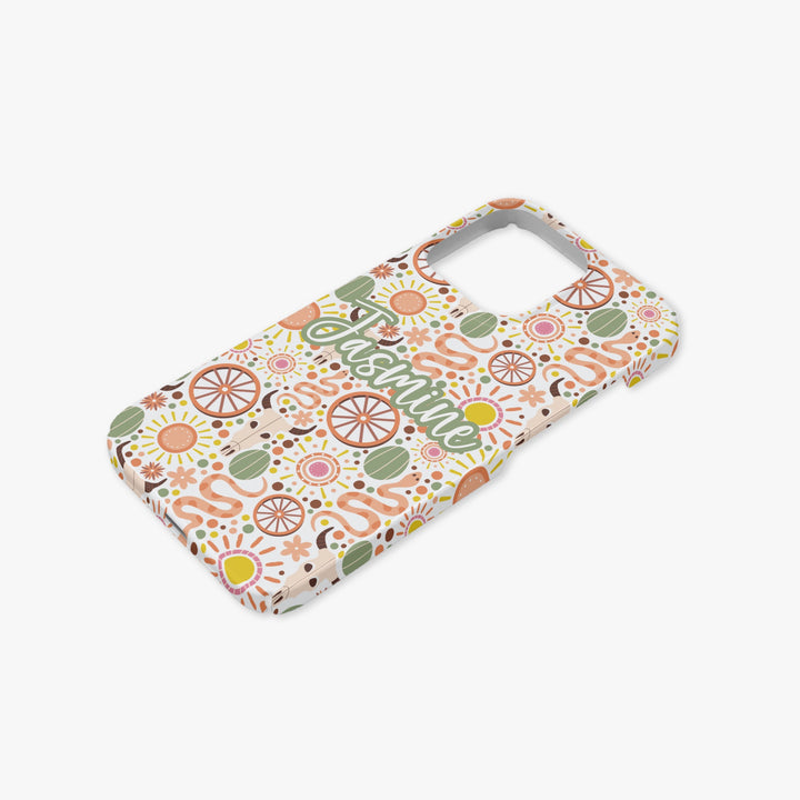 Western Girly Snakes & Wheels Personalised Case