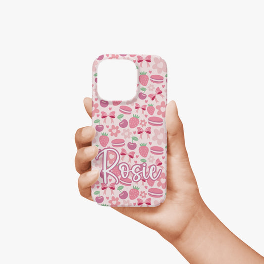 Coquette Little Pink Bakery Personalised Case