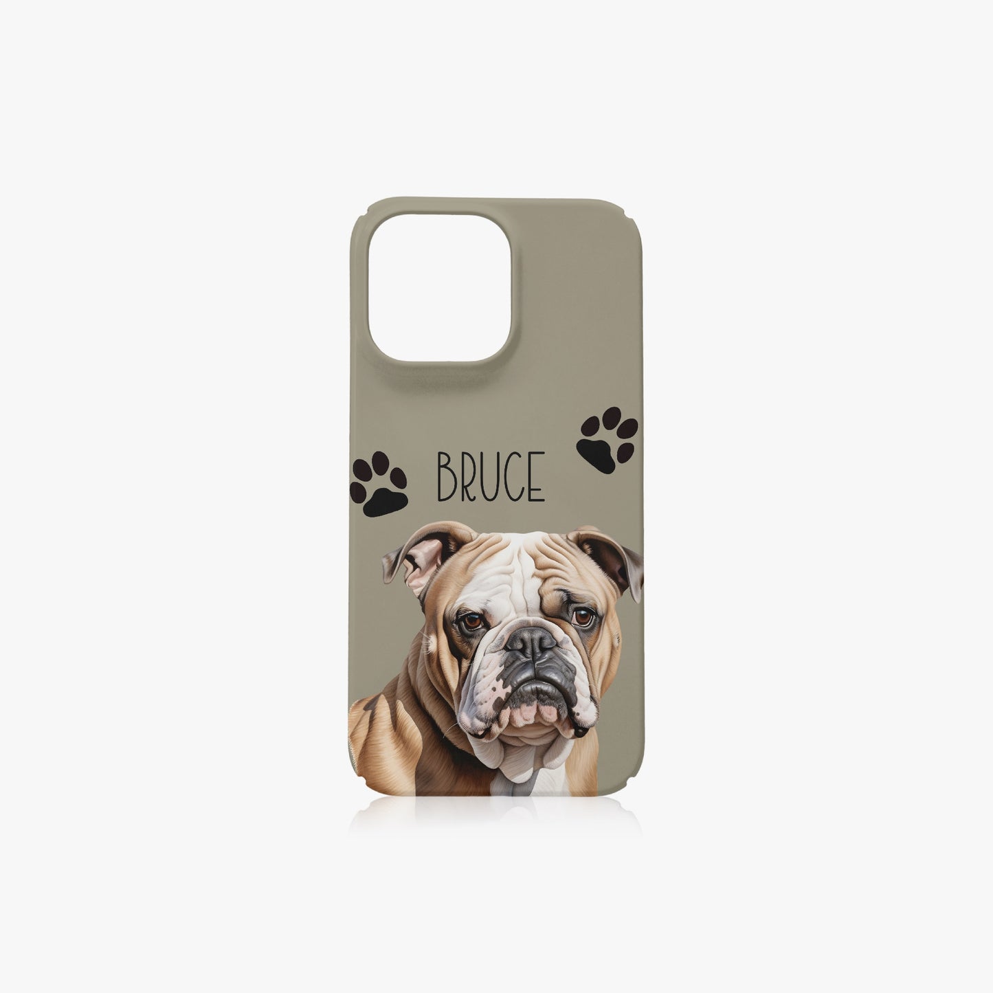 British Bulldog Dog Name Choose Your Colour Case