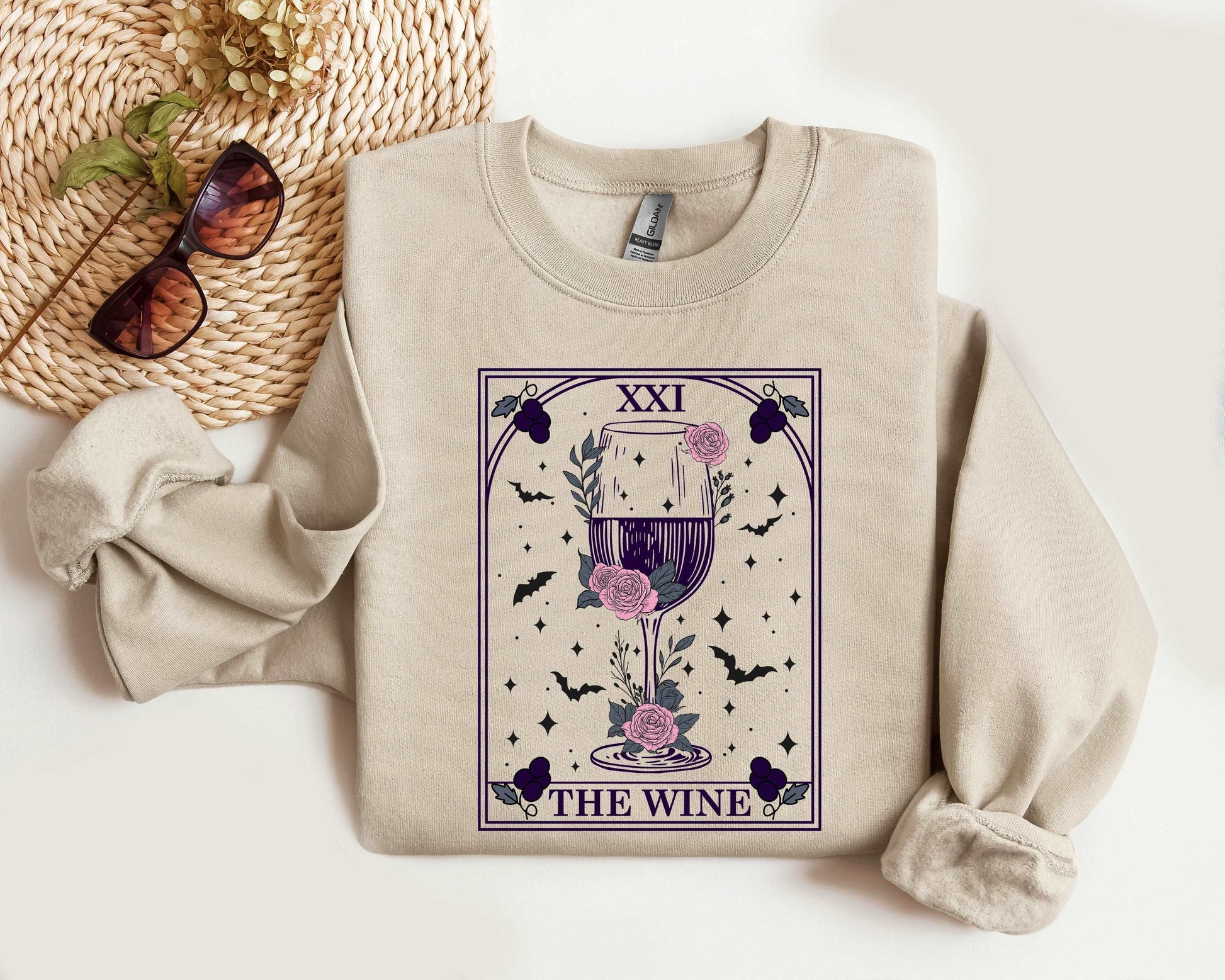 The Wine Tarot Card Halloween Sweatshirt