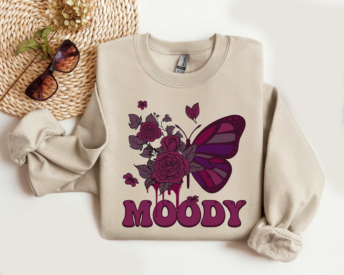 Moody Butterfly Rot Halloween Sweatshirt