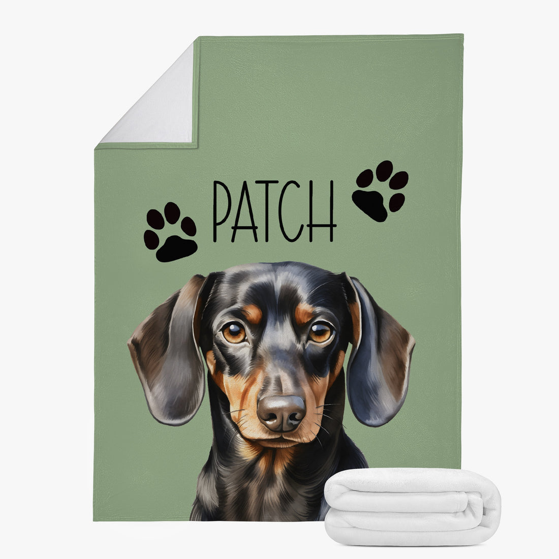 Dachshund Sausage Dog Personalised Photo Blanket