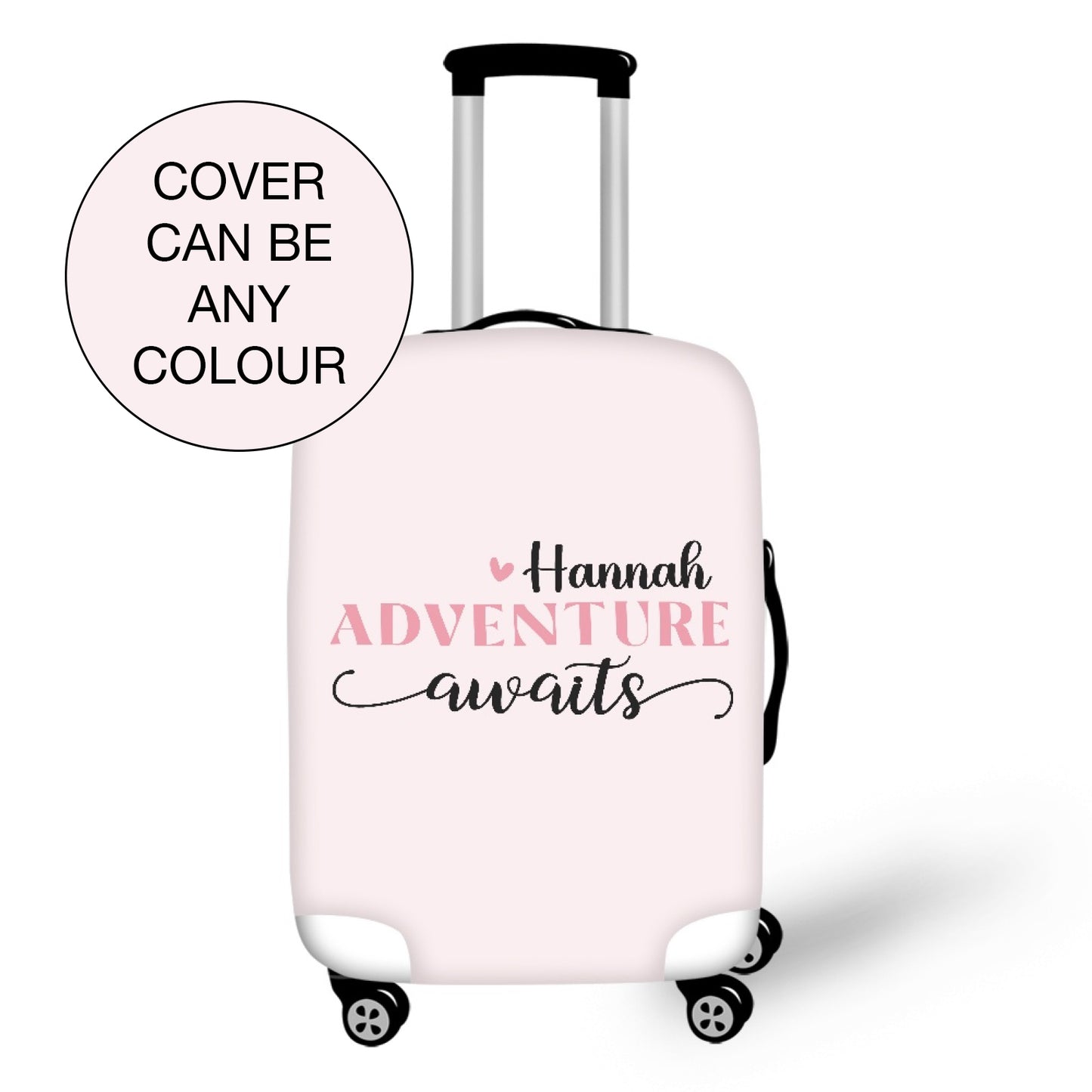 Adventure Awaits Personalised Name Protective Suitcase Slip Cover