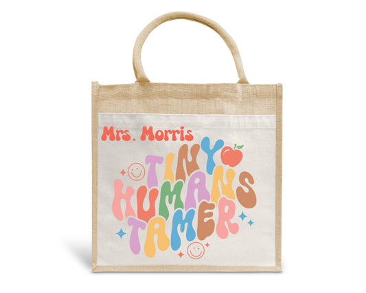 Tiny Human Tamer Personalised Eco Pocket Block Tote