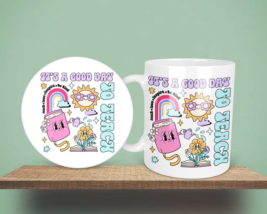 It's A Good Day To Teach Cartoon Teacher End Of Year Gift Mug &/Or Coaster Set