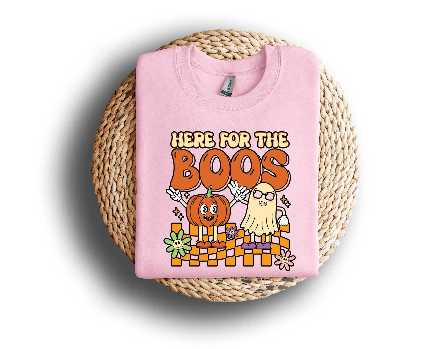 Here For The Boos Halloween Sweatshirt