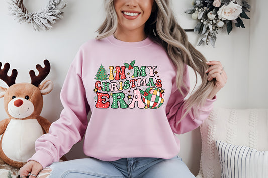 In My Christmas Era Festive Personalised Crew Jumper Sweatshirt