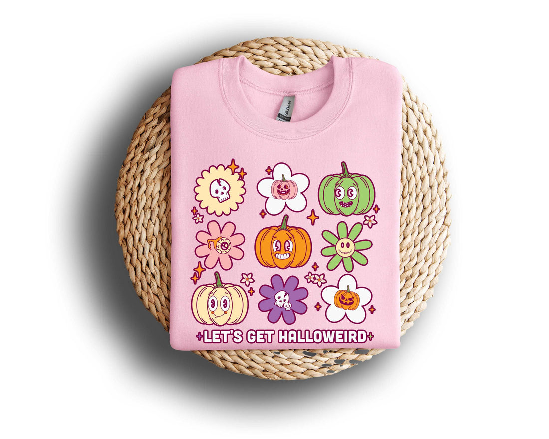 Lets Get Halloweird Collage Halloween Sweatshirt
