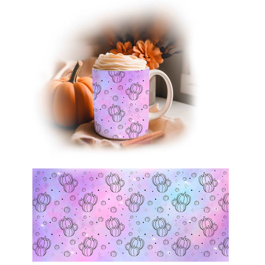 Mystical Pumpkin Print Halloween Personalised Mug