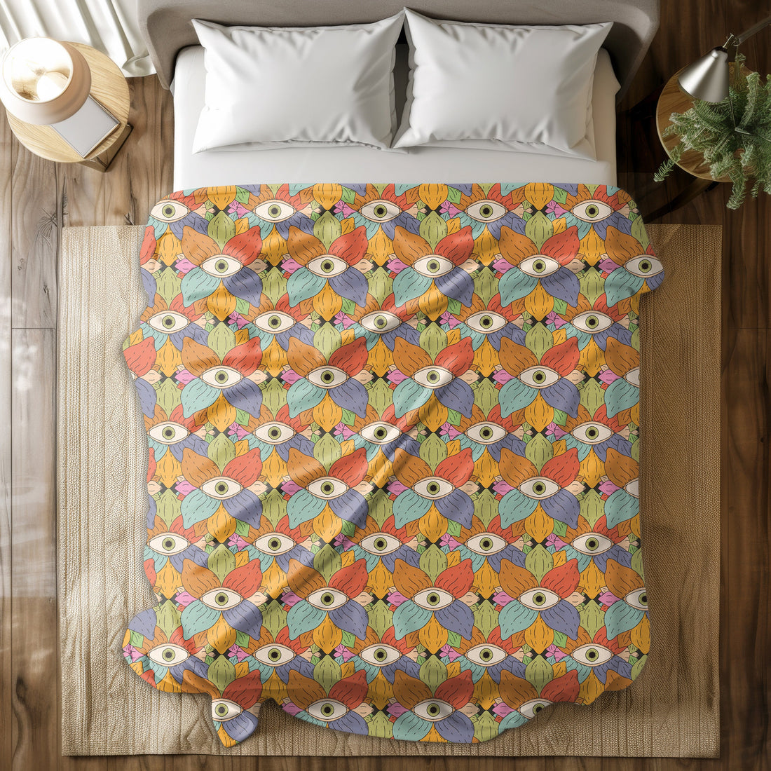 Spiritual Warden Eye Fleece Personalised Throw Blanket