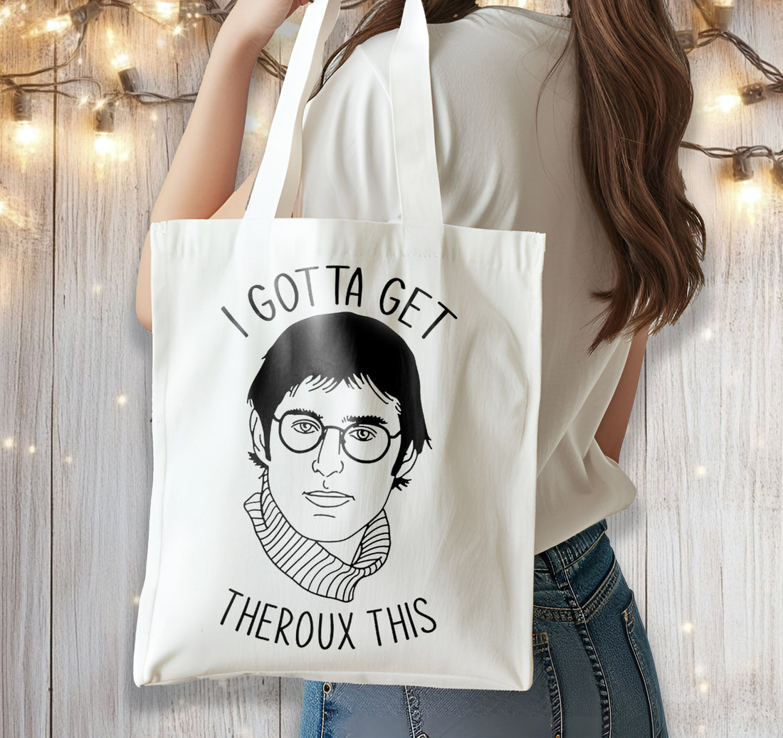 I Gotta Get Theroux This, Louis Theroux Cotton Shoulder Tote Bag